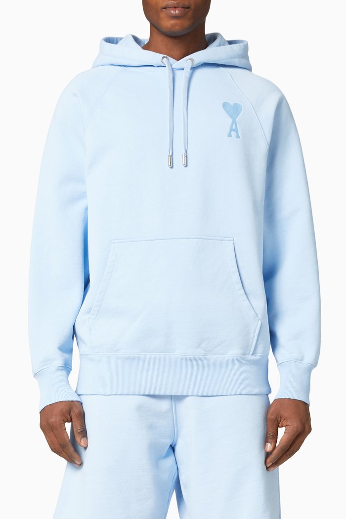 

Ami de Coeur Hoodie in Organic Cotton, Blue
