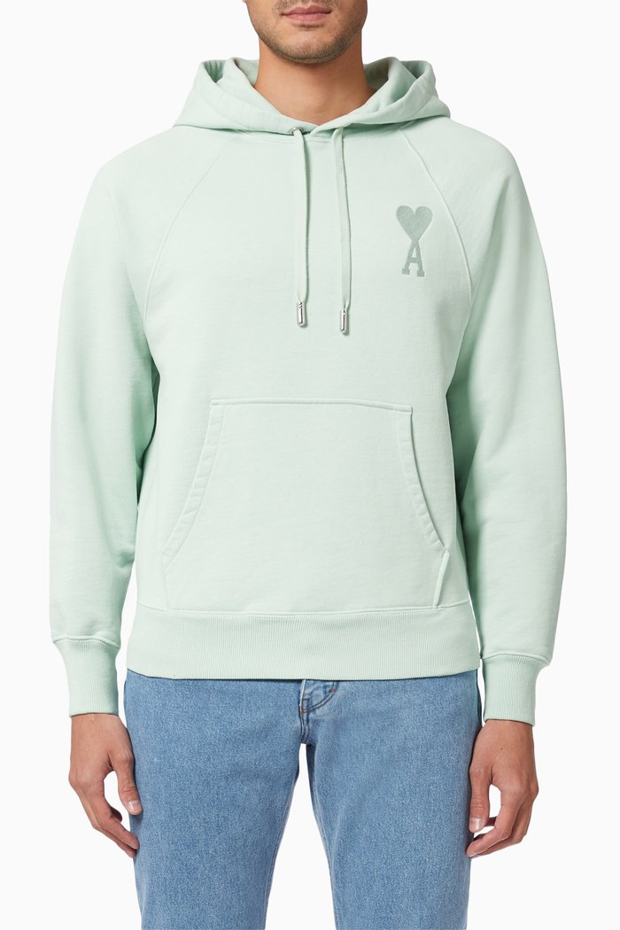 

Ami De Couer Hoodie in Organic Cotton, Green