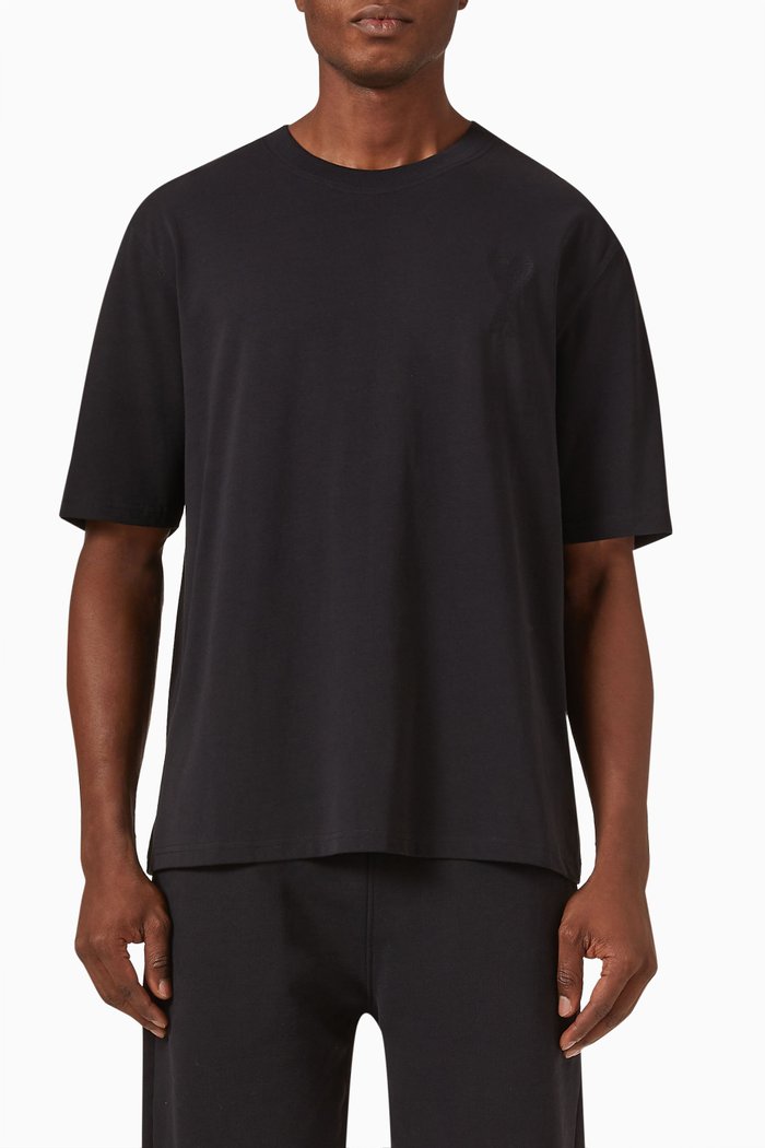 

Ami De Coeur T-Shirt in Organic Cotton, Black