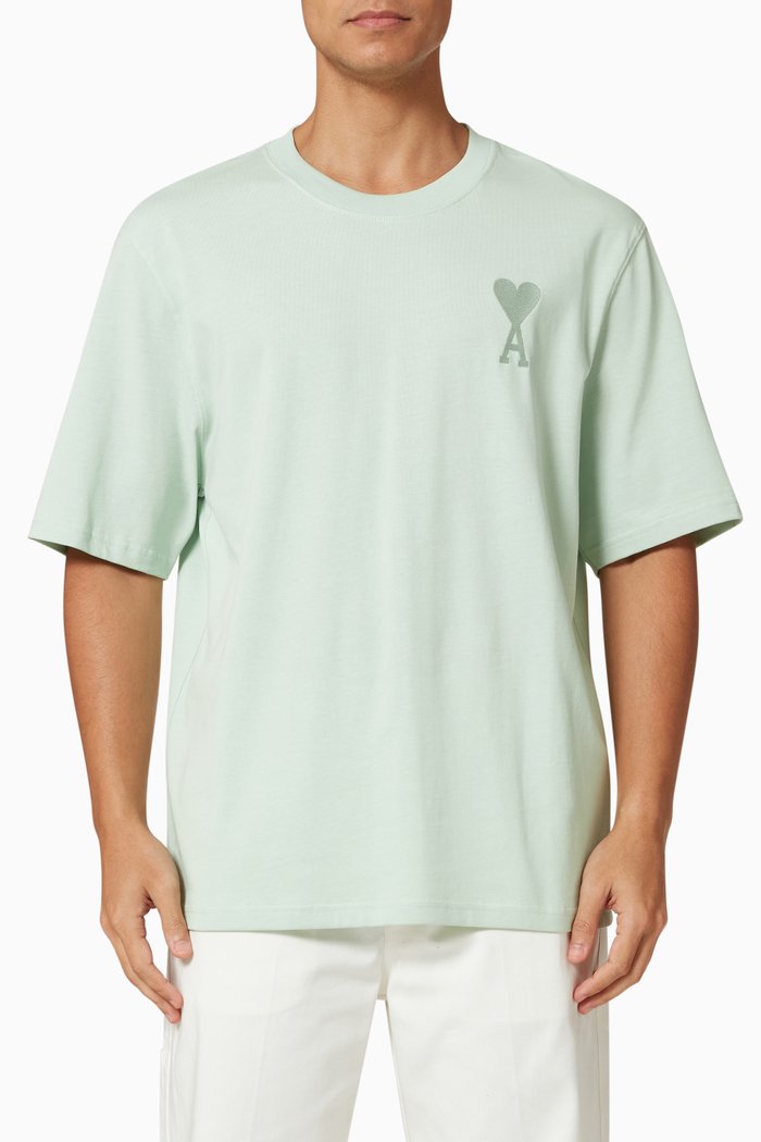 

Ami de Coeur Logo T-shirt in Jersey, Green