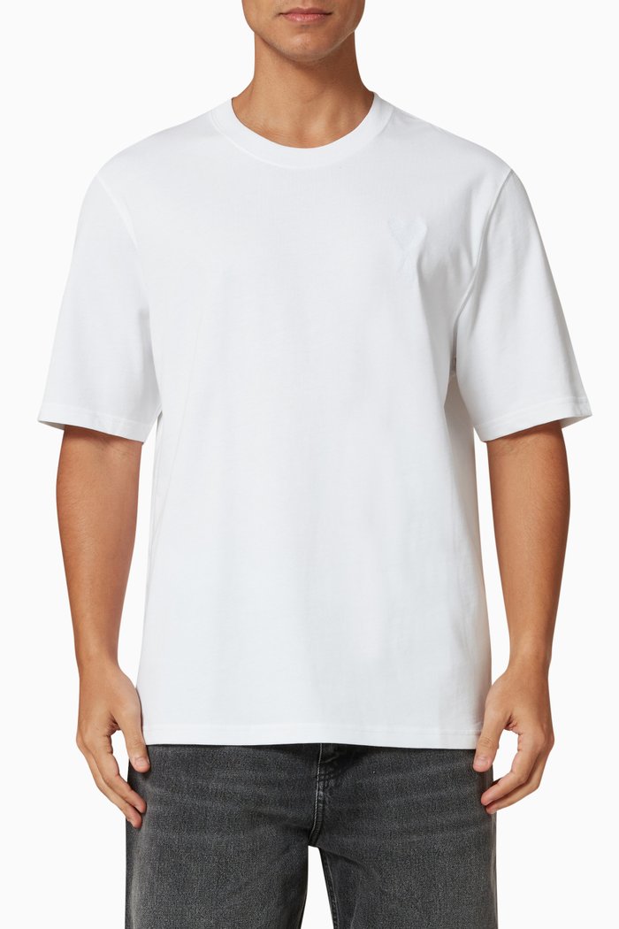 

Ami de Coeur Logo T-shirt in Jersey, White