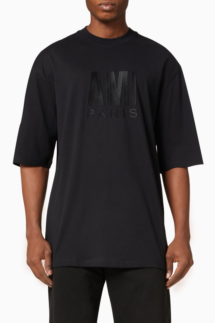 

Ami Paris T-shirt in Organic Cotton, Black