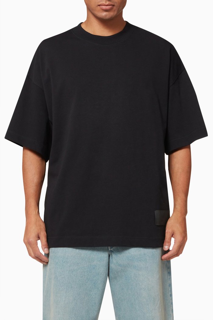 

Ami Alexandre Mattiussi T-Shirt in Organic Cotton, Black