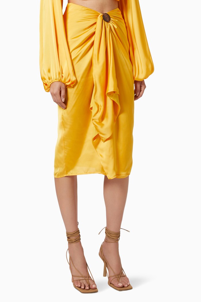 

Behati Skirt in Satin, Yellow