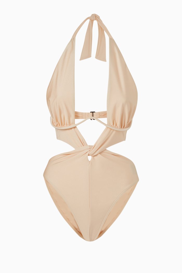 

Nayo One-piece Swimsuit in Stretch Nylon, Neutral