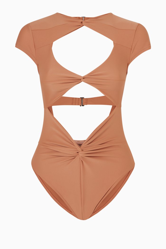 

Aluna One-piece Swimsuit in Stretch Nylon, Neutral