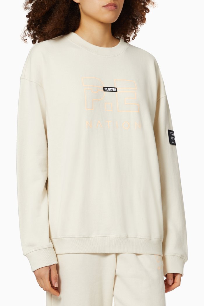 

Heads Up Sweatshirt in Organic Cotton, Neutral