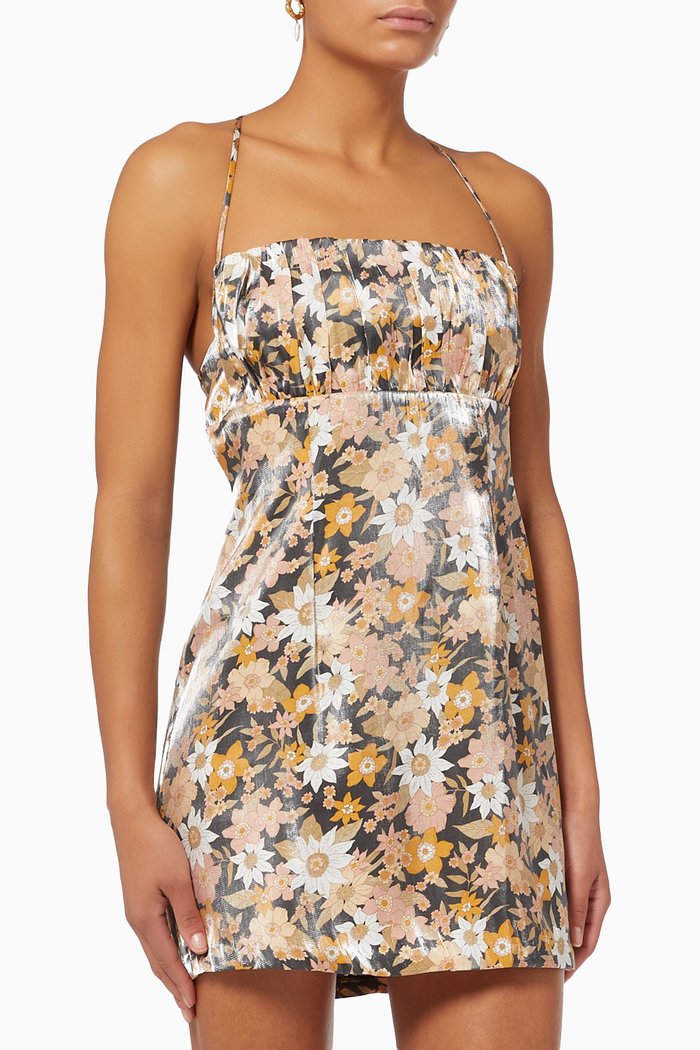 

Paloma Mini Dress in Rayon, Black