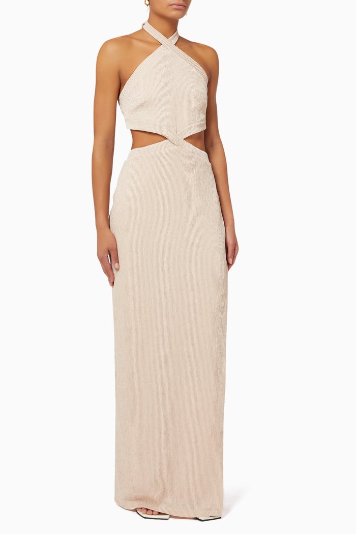 

Cassidy Maxi Dress in Nylon, Pink
