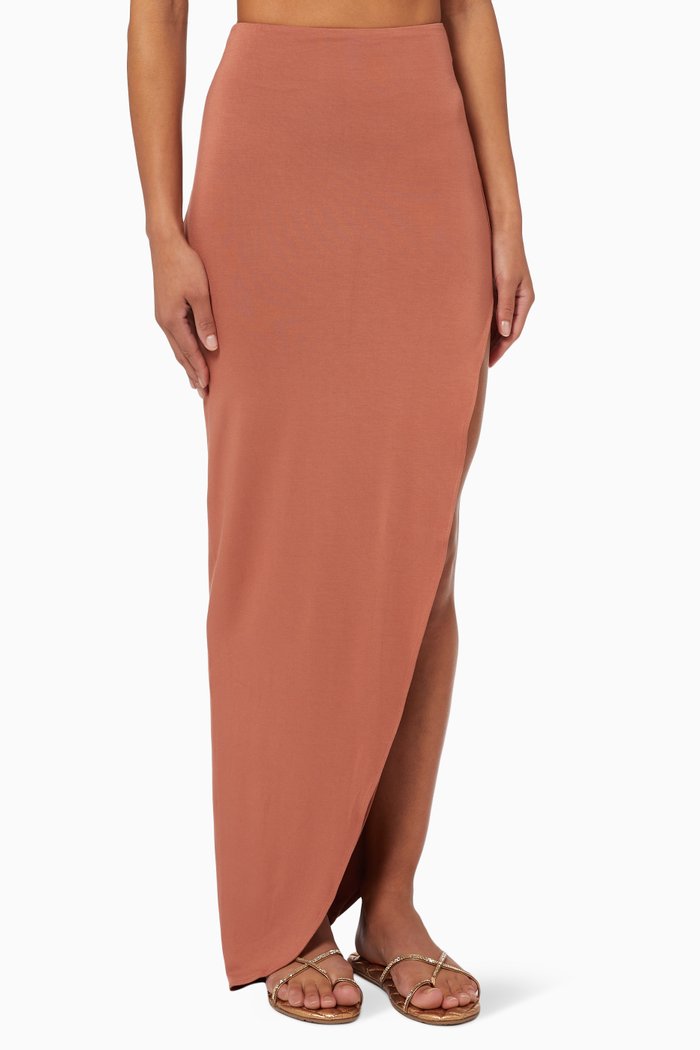 

Paige Skirt in Jersey, Brown