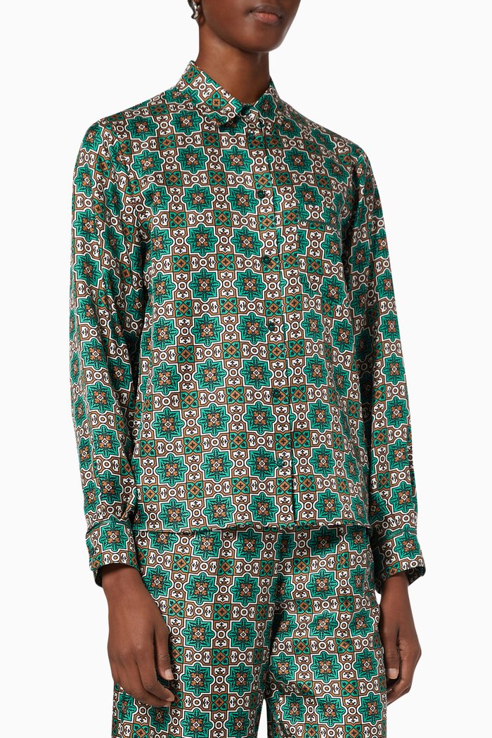 

Rodesia Shirt in Silk Twill, Multicolour