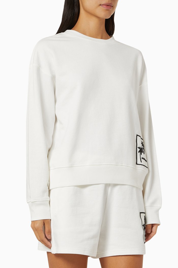 

Logo Sweatshirt in Cotton, White
