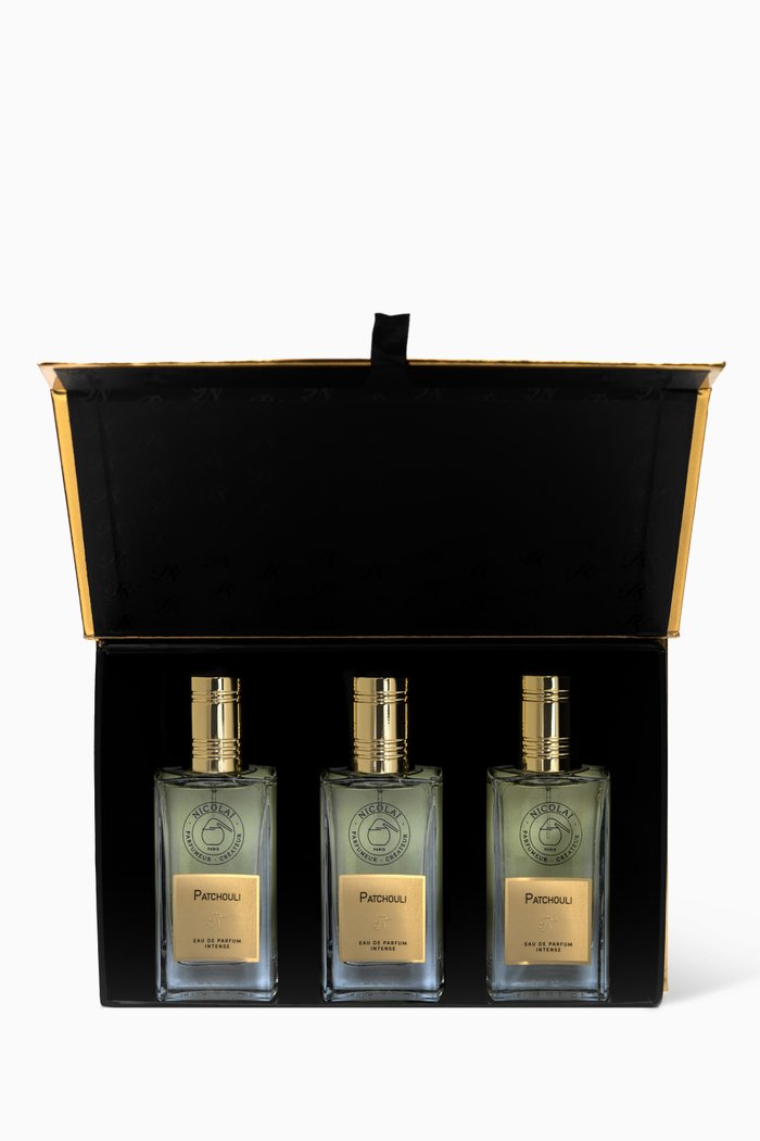 

Patchouli Intense Eau de Parfum Set, 3 x 30ml, Colourless