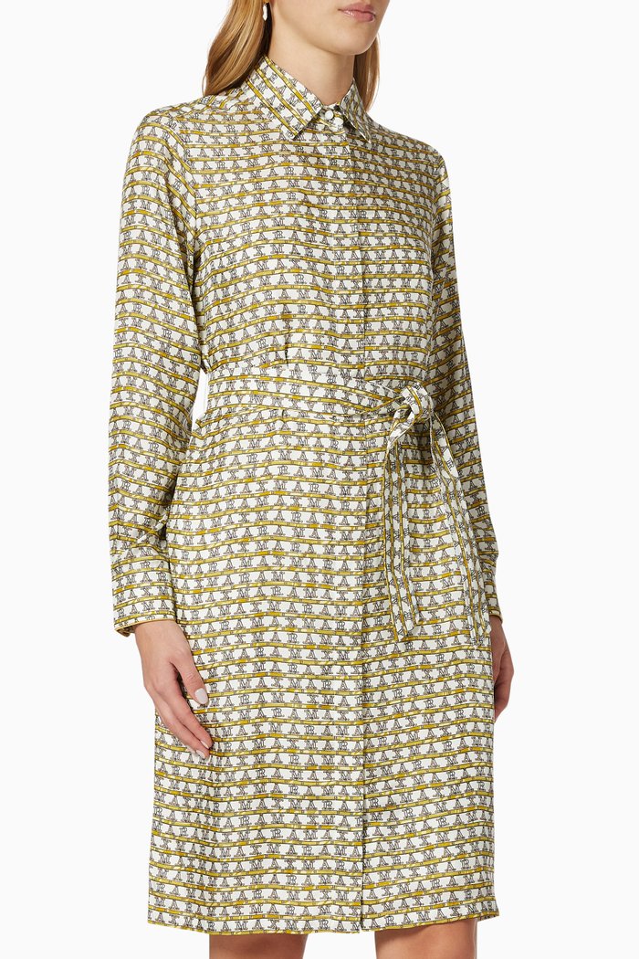 

Cupido Belted Dress in Silk, Yellow