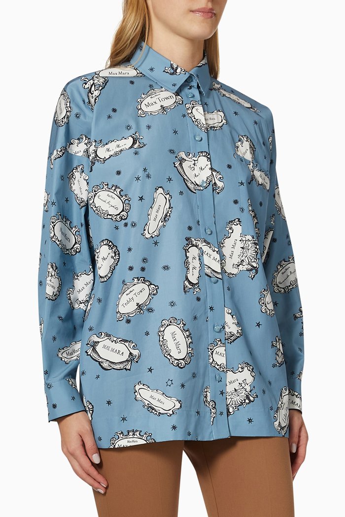 

Aris Shirt in Cotton, Blue