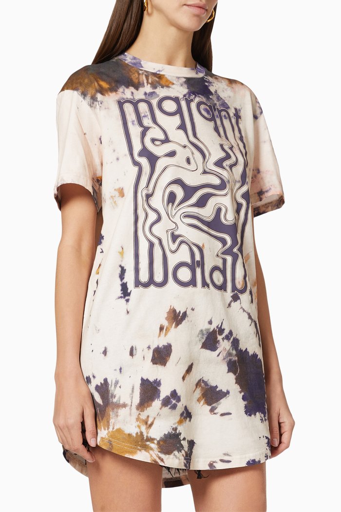

Edwige Tie-dye T-shirt in Cotton Jersey, Neutral