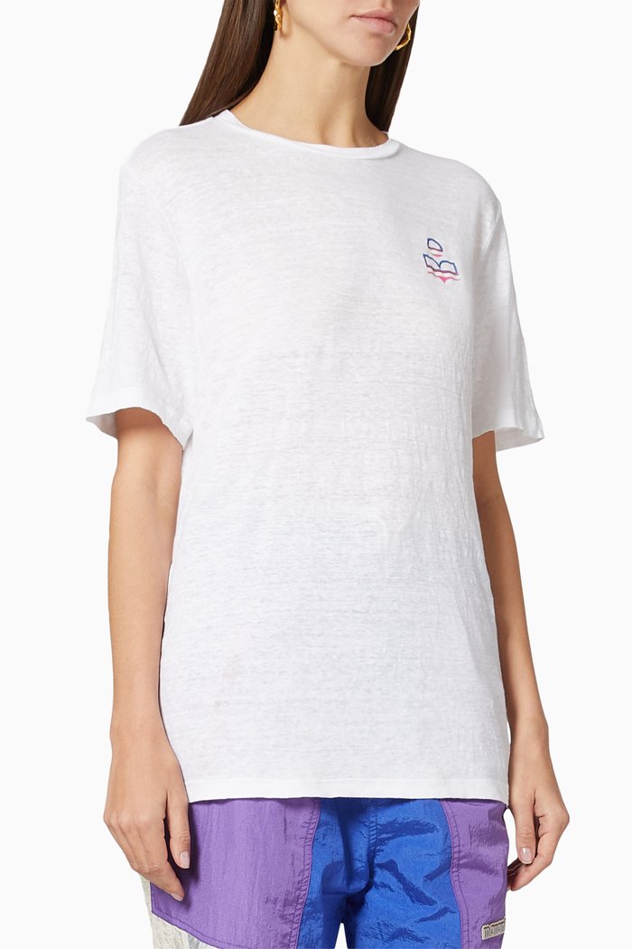 

Zewel T-shirt in Cotton, White