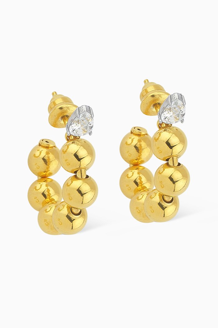 

Too Hot Hoops in 24kt Gold Plating