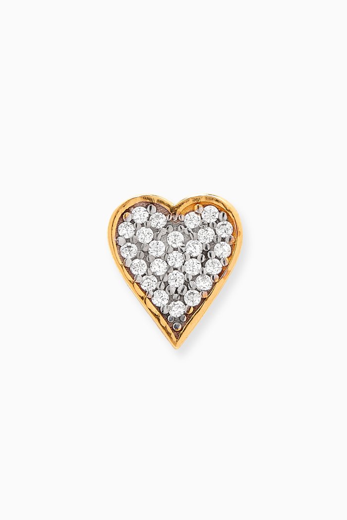 

Heart Single Earring in 24kt Gold Plating