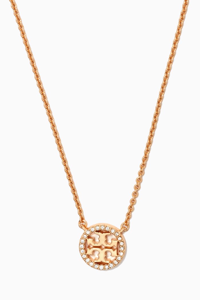 

Miller Pavé Pendant Necklace in 18k Gold-plated Brass