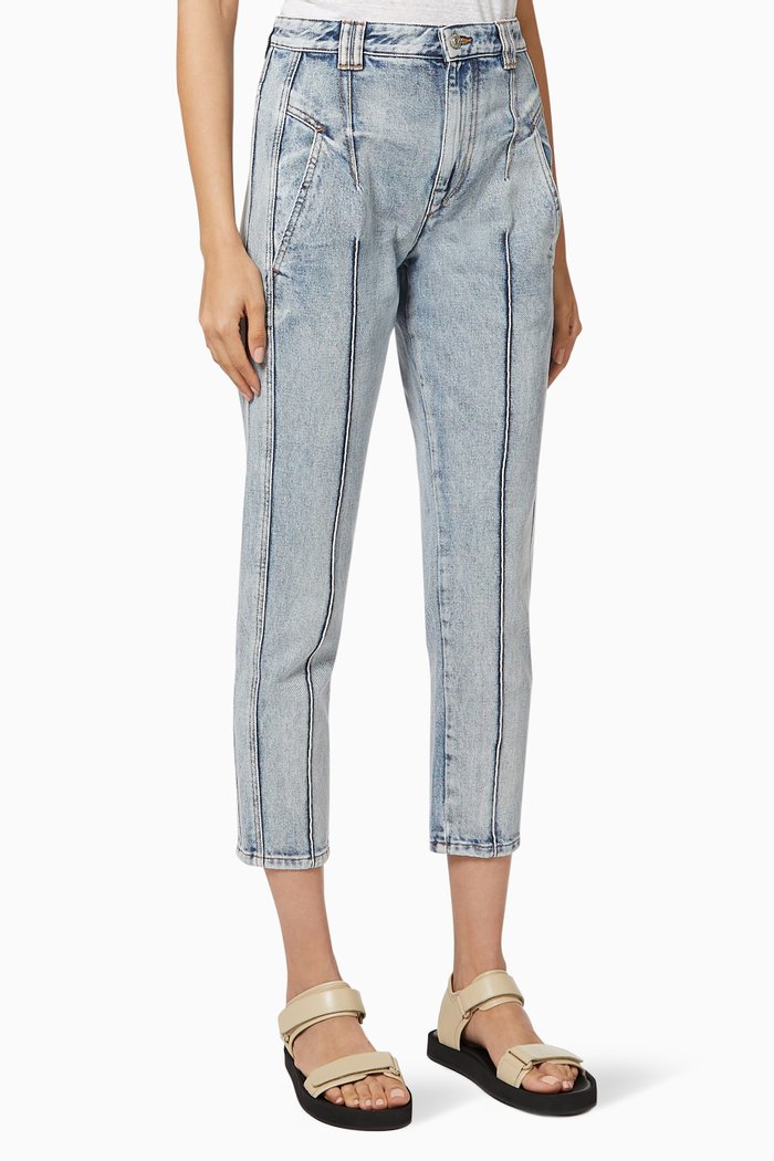 

Tilly Straight Fit Jeans in Cotton, Blue