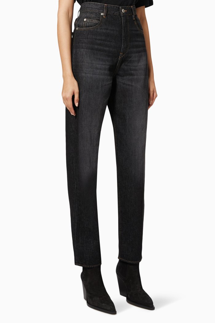 

Corsy High-rise Jeans, Black