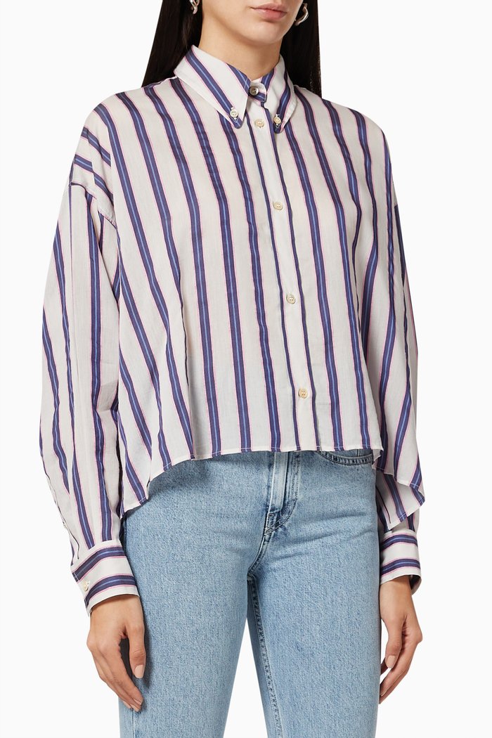 

Alanis Striped Shirt, Neutral