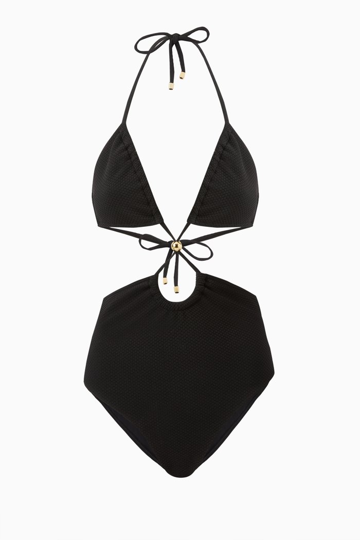 

Kaia Keyhole One Piece, Black