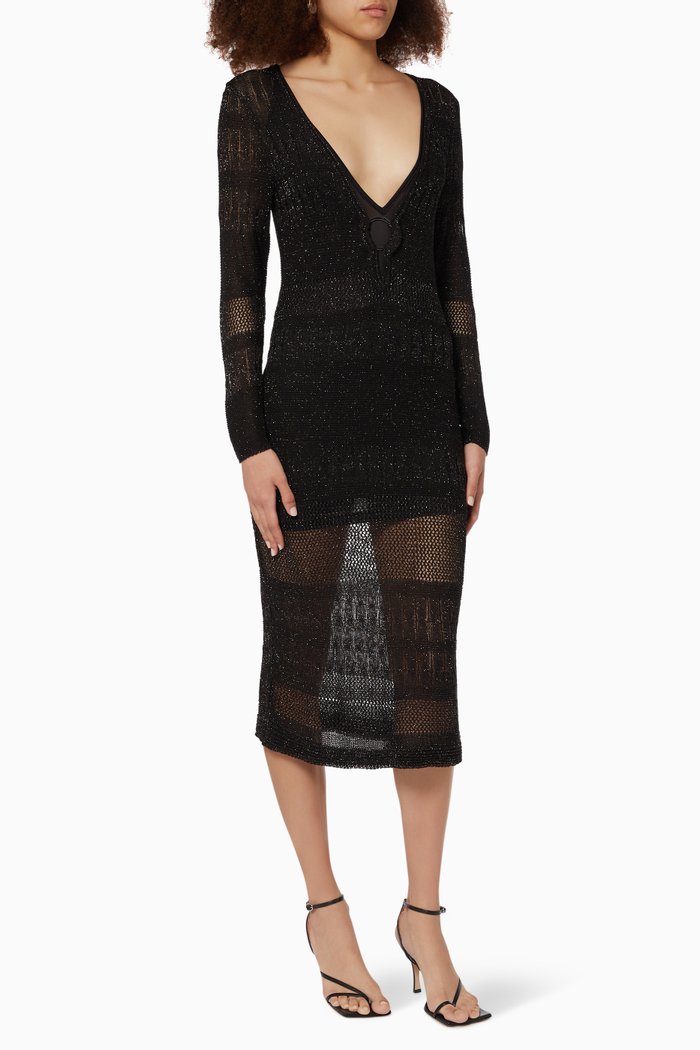 

Harper Kaftan in Viscose Knit, Black