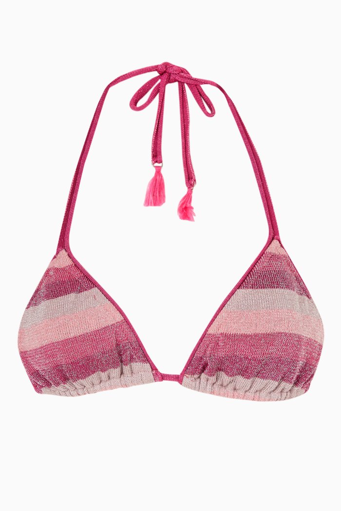 

Beck String Bikini Top in Viscose, Pink