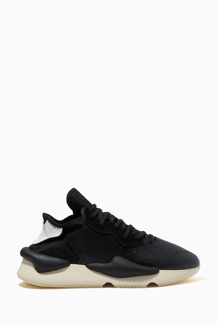 

GX1053 Kaiwa Sneakers in Leather, Black