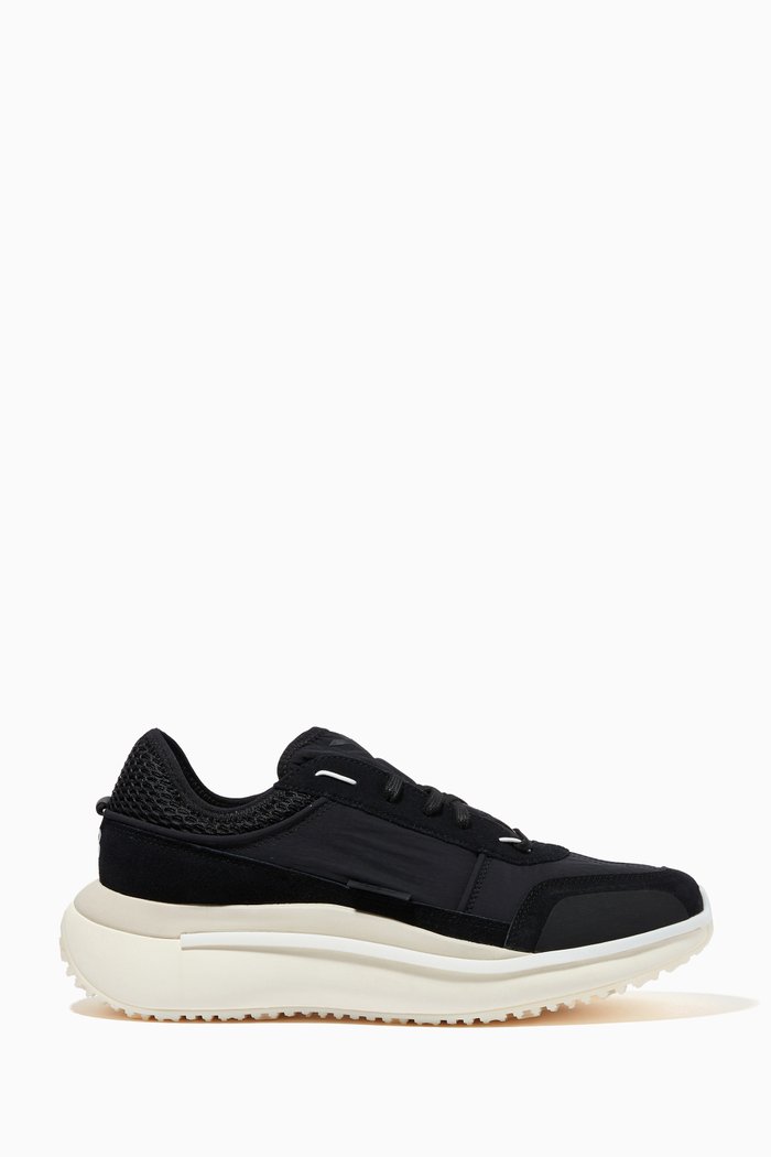

Ajatu Run Sneakers in Suede, Textile & Mesh, Black