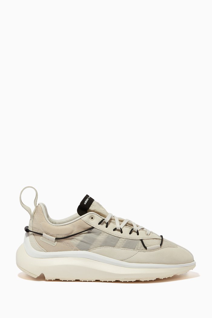 

Y-3 Shiku Run Sneakers in Woven Textile & Mesh, Grey