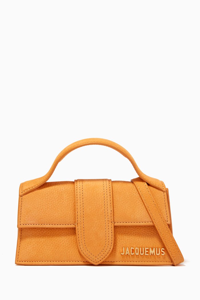 

Le Bambino Mini Bag in Suede Leather, Orange