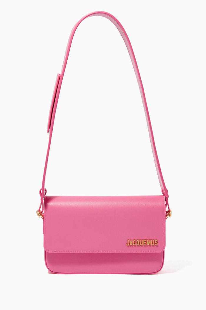 Le Carinu Bag in Leather, Pink