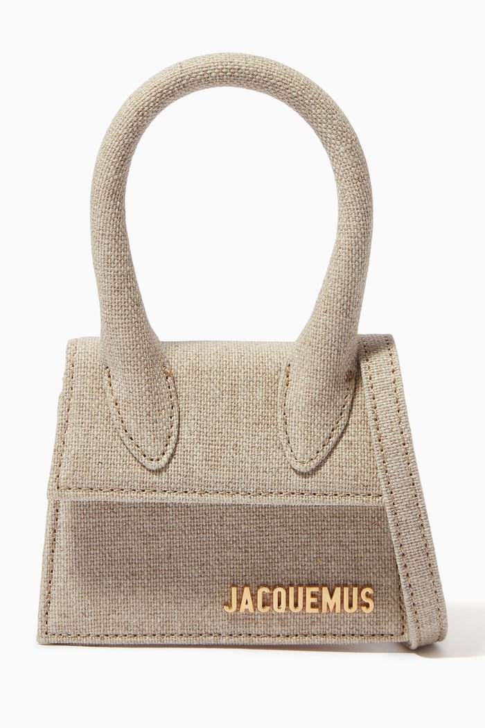 

Le Chiquito Mini Bag in Linen & Cotton, Neutral