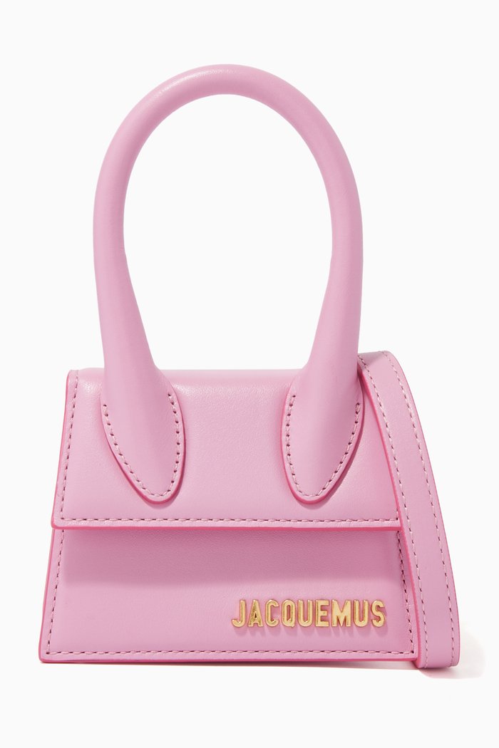 Mini Le Chiquito Bag in Leather, Pink