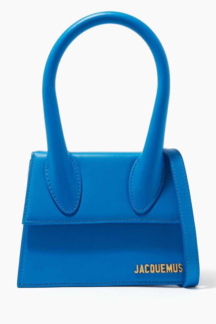 

Le Chiquito Moyen Bag in Leather, Blue