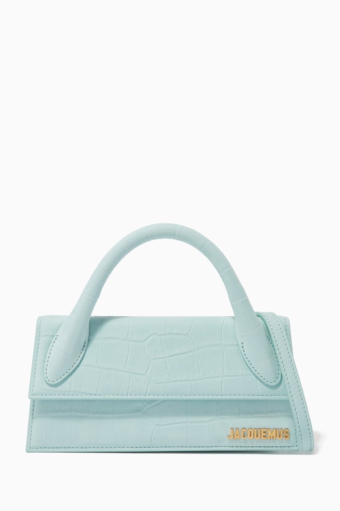 

Le Chiquito Long Bag in Leather, Blue