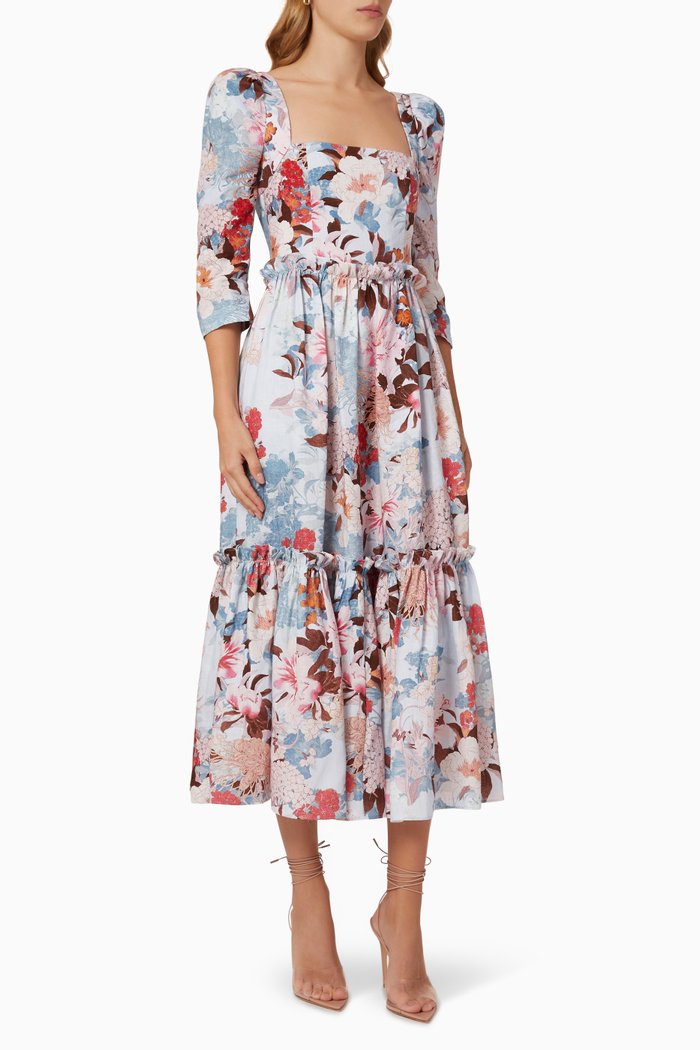 Blue Hill Dress in Poplin