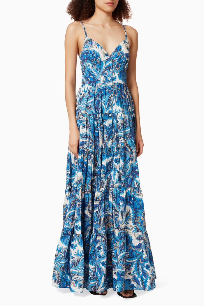 

Nathali Dress in Cotton, Blue