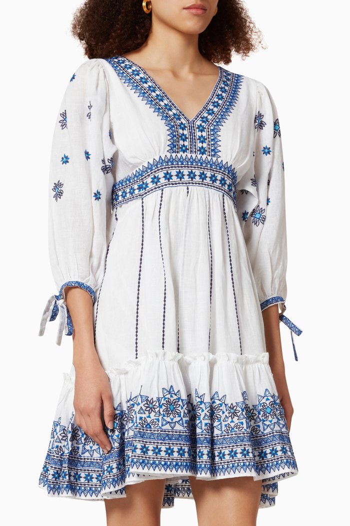 

Millbrook Dress in Cotton, White
