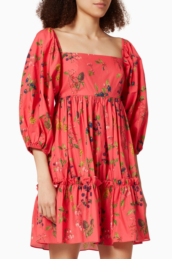 

Sip Sip Dress in Cotton, Orange