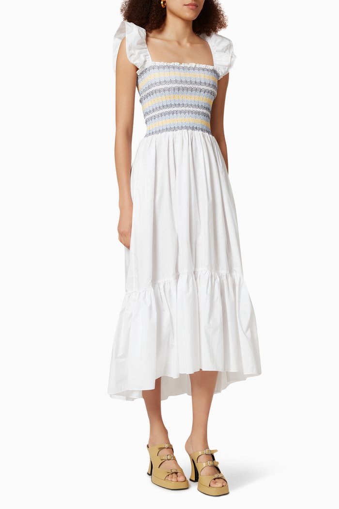 

Ruby Dress in Cotton, White