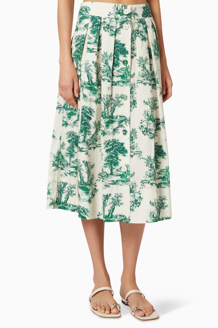 

Marge Skirt in Cotton, Green