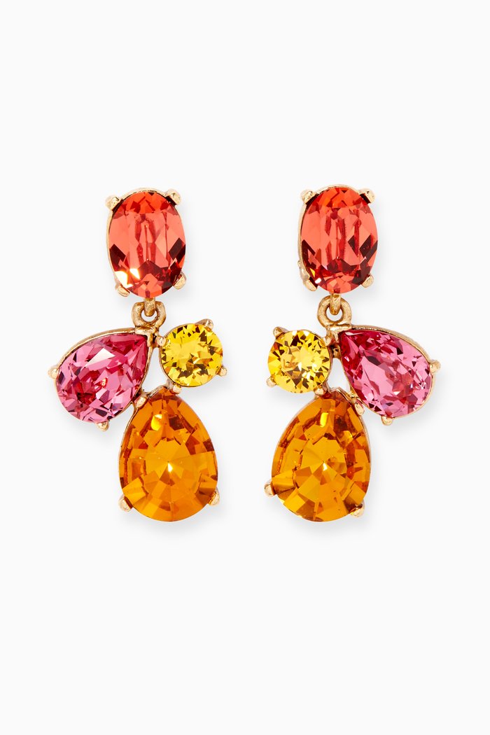 

Candy Crystal Drop Clip Earrings, Multicolour