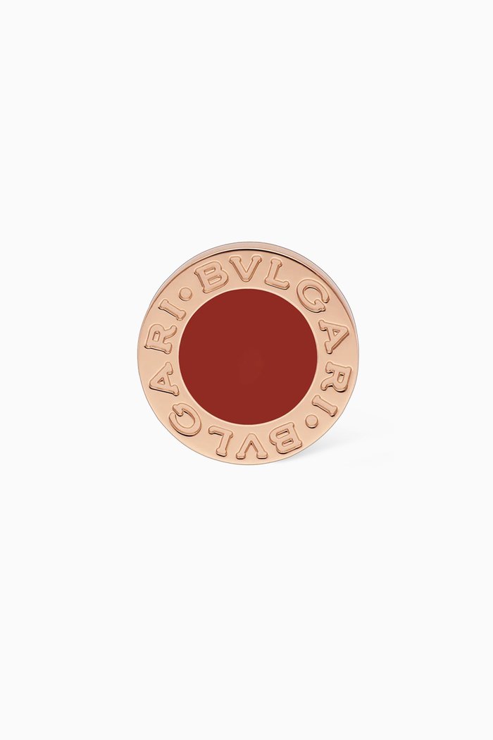 

BVLGARI BVLGARI Carnelian Single Stud Earring in 18kt Rose Gold