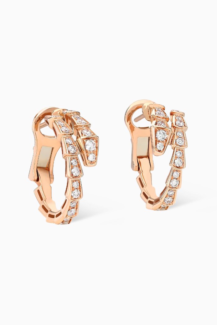 

Serpenti Viper Earrings in 18kt Rose Gold