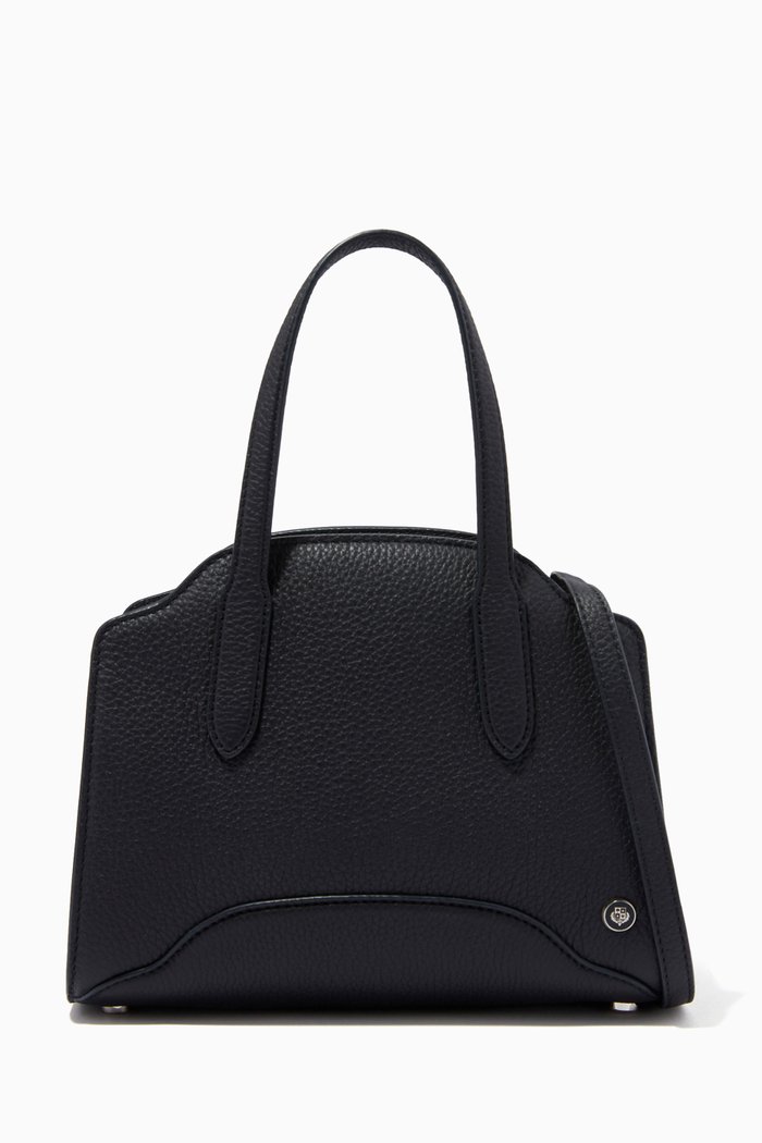 Sesia Micro Tote Bag in Calfskin, Blue