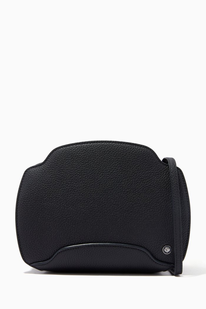 

Sesia Crossbody Bag in Soft Calfskin, Blue